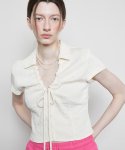 라티젠(LARTIGENT) L3 SHIRRING SHIRT(CREAM)