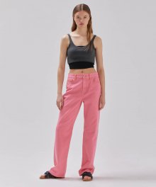 Dyeing Denim Pants in Pink VJ3ML062-72