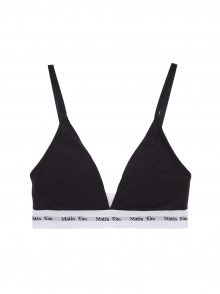 LOGO BAND TRIANGLE BRA IN BLACK