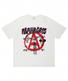 ANARCHY SKELETON TEE WHITE(MG2DMMT542A)