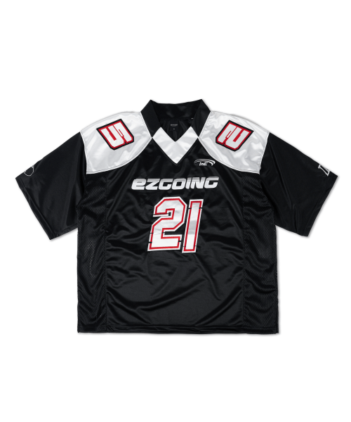 MUSINSA公式 | EASY NO EASY EZGOING フットボール 半袖Tシャツ - ブラック
