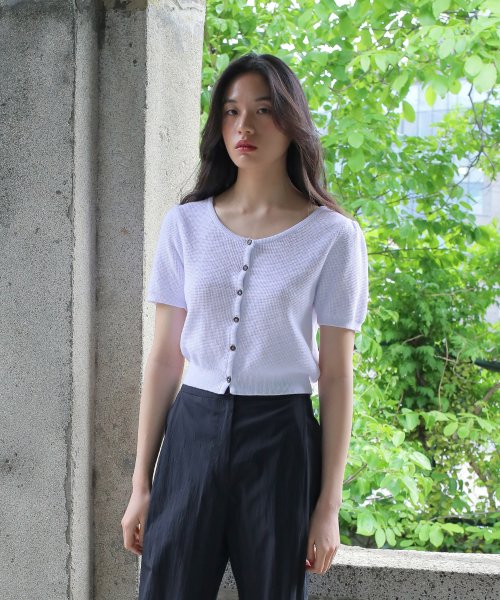CROP CARDIGAN WHITE