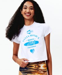 Cali Surf Top - White Wave