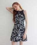 바니앤블랜치(BONNIE&BLANCHE) 모노 마블링 썸머 드레스 (블랙)