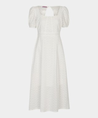 키시닝(KISYNING) Loro Square Flower Dress (white)...