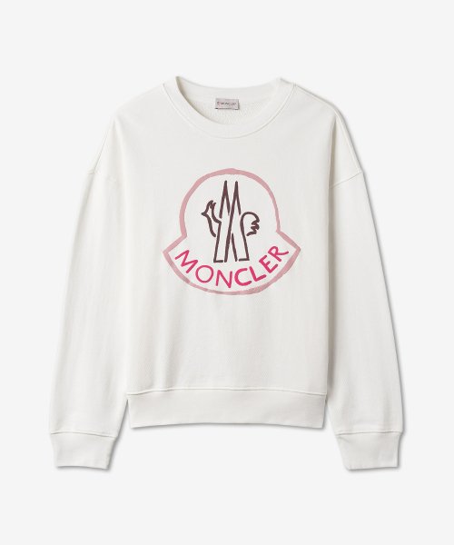 MUSINSA MONCLER Women s Logo Print Sweatshirt White H10938G00023899M1032