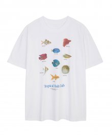 트로피칼 피쉬 티셔츠(화이트)