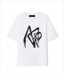 GRAFFITI LOGO T-SHIRT WHITE