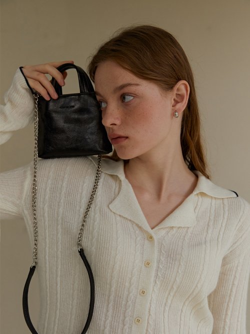 mini toast bag - black