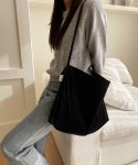 언폴드(UNFOLD) Glossy shoulder bag (black)