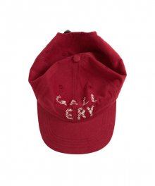 Gallery Embroidered Ball Cap_Red