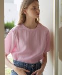 라르고(LARGO) Short sleeved T-shirt (pink)