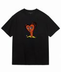 한량(HANRYANG) HR® 0018 heart short sleeved tshirt black반팔