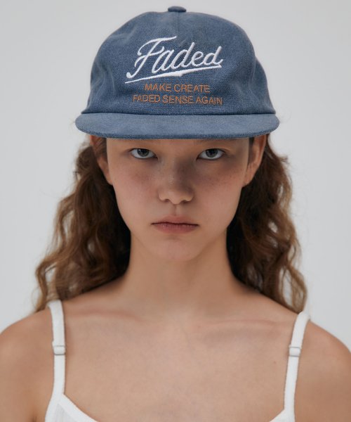 MUSINSA | MILLO WOMEN Faded Pigment Camp Cap [Vintage Blue]