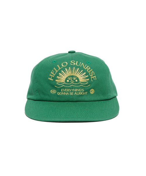 HELLO SUNRISE Arch Logo 販売 6Panel Cap Green