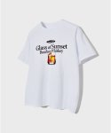 아워스코프(OURSCOPE) Glass of Sunset T-Shirts (White)