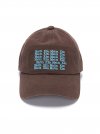 LETTERING BALL CAP IN BROWN