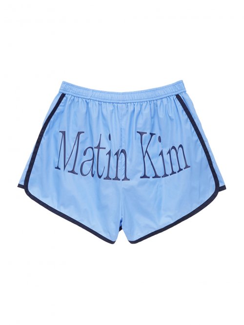 마뗑킴(MATIN KIM) MATIN NYLON DOLPHIN SHORTS IN LIGHT BLUE