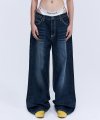 Dixy Low Rise Wide Jeans - Indigo