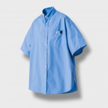 Elementary Pocket Big Half Shirt - Sax Blue