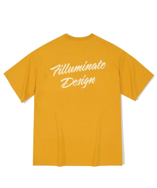 MUSINSA | フィルミネイト Overfit Fluffy Logo T-Shirt - Yellow