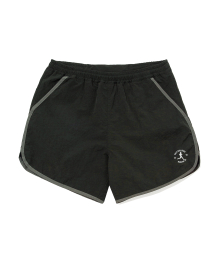 [YALE X WAUSAN30] TAPING MESH TRACK SHORTS BLACK