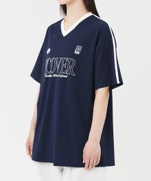 NCOVER PLAY V NECK JERSEY-NAVY