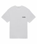 FUNK 로고 레귤러핏 티셔츠 - 화이트