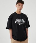 리복(REEBOK) LOVE ALL VACATION 티셔츠 - 블랙