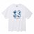 라디네오 20수 블루 볼 반팔 티셔츠 화이트
