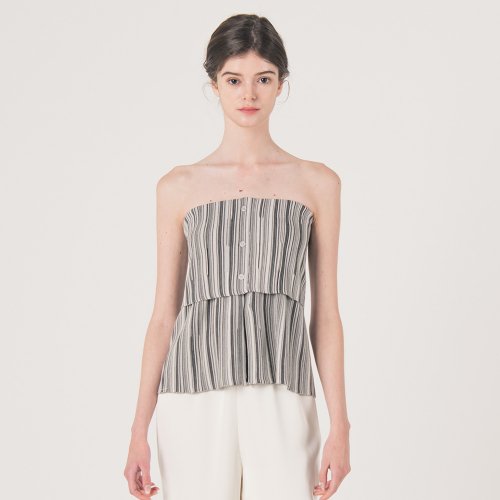 WED Tube knit top WHITE