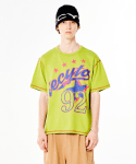 92 Star Sleeve T-Shirt_[Lime]