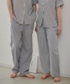 커플 컴포트 스트라이프 라인 9부 긴바지 잠옷