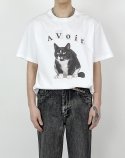 에이메이드(A MADE) 프렌치캣 오버핏 티셔츠(B.화이트)