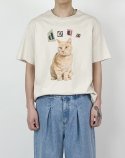 에이메이드(A MADE) 프렌치캣 오버핏 티셔츠(샌드베이지)
