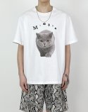 에이메이드(A MADE) 프렌치캣 오버핏 티셔츠(화이트)