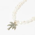 하카블랙스(HAKKABLACKS) Big Palm Tree Pearl Necklace