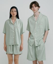 [모달] (couple) Pistachio Short Pajama Set