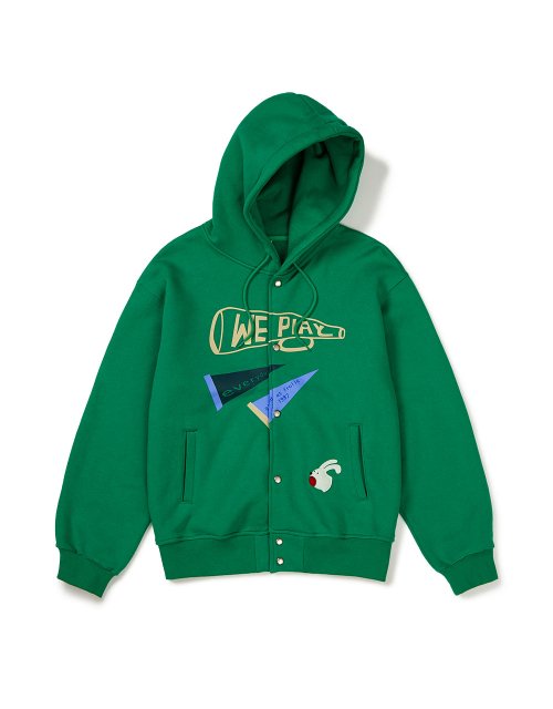 Mmlg WE PLAY HOOD JUMPER GREEN C