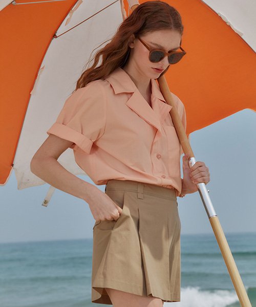 Collar Detail Pocket Blouse