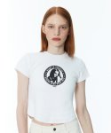 무디디(MUDIDI) Hard rock crop t-shirt 003 White