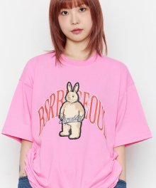 서울 베어 래빗 반팔티셔츠 핑크