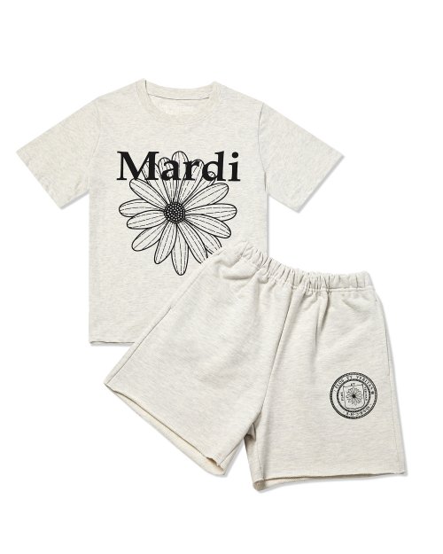 마르디 메크르디 레쁘띠(MARDI MERCREDI LESPETITS) KIDS SETUP... 메크르디 레쁘띠(MARDI MERCREDI LESPETITS)  KIDS SETUP SWEAT SHORTS... 