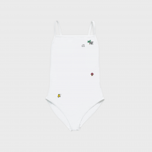 SWIM BASIC ONE-PIECE - CHARACTER WHITE  스윔 베이직 원피스 - 캐릭터 화이트