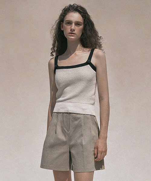 Anne knit sleeveless Ivory
