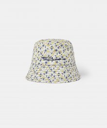 FLOWER BUCKET HAT NAVY