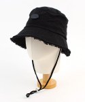 유니버셜 케미스트리(UNIVERSAL CHEMISTRY) String Vintage Edge Black Bucket Hat 빈티지버킷햇