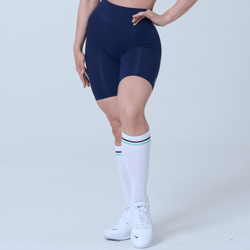 Женские короткие леггинсы-байкеры XN23SSWPT02 [NAVY]