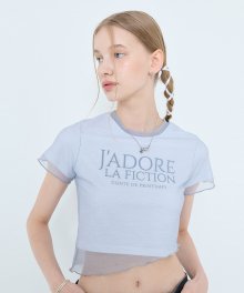 L4 JADORE LAYERD T-SHIRT(WHITE)