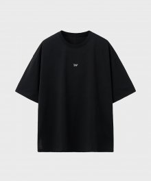 TAP 수피마 오버핏 하프 티셔츠 (블랙)